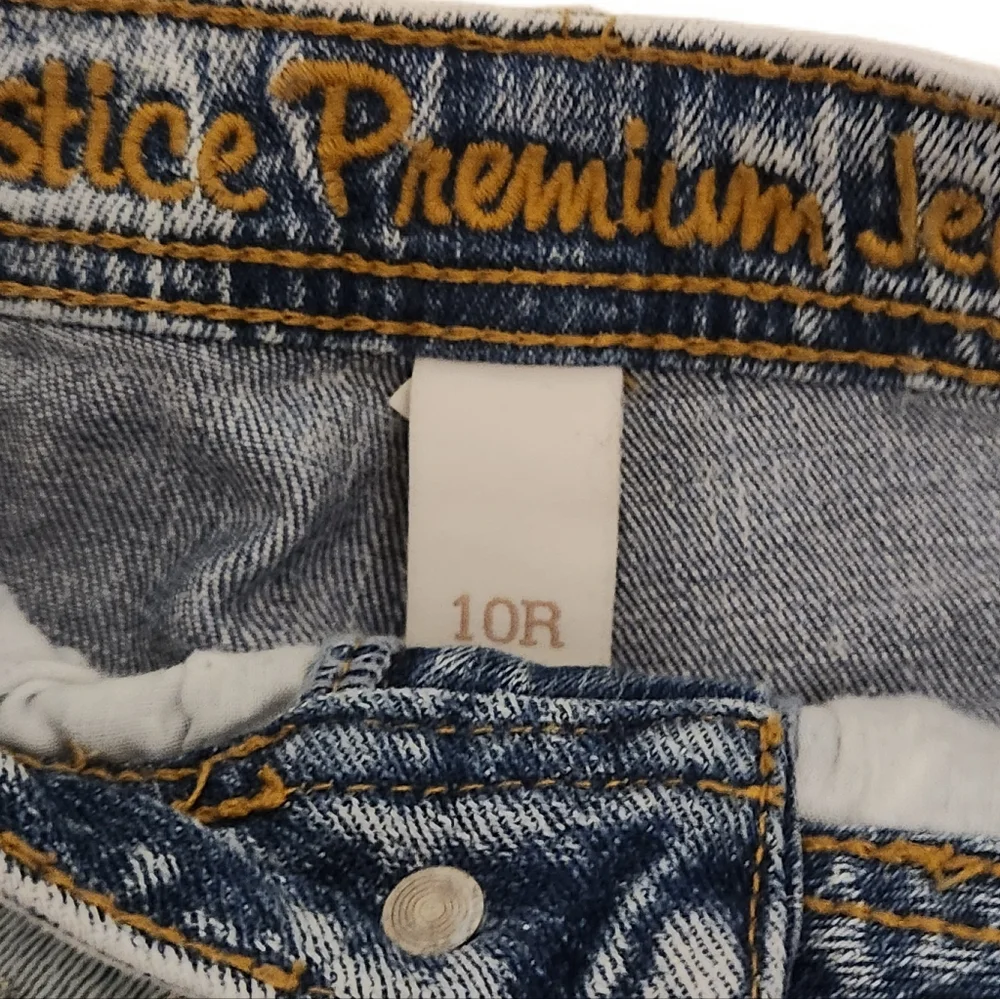 Girls Justice Denim Tribal Print Shorts Size 10R